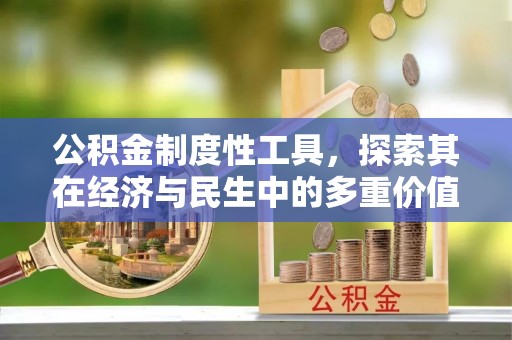 进贤公积金制度性工具，探索其在经济与民生中的多重价值