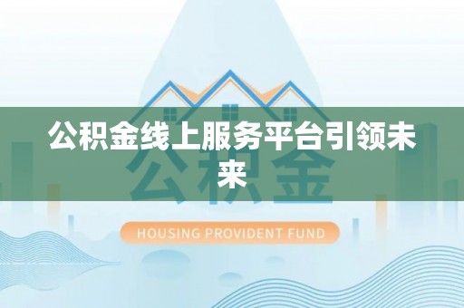 进贤公积金线上服务平台引领未来